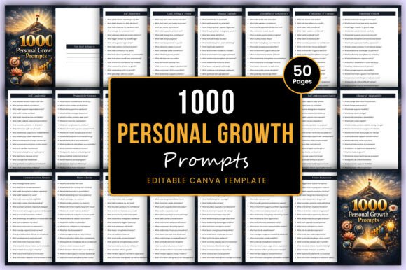 1000 Personal Growth Prompts: A Practical Tool for Self-Awareness and Intentional Living