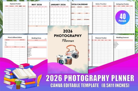 2026 Photography Planner: Your Complete Business Organization Solution