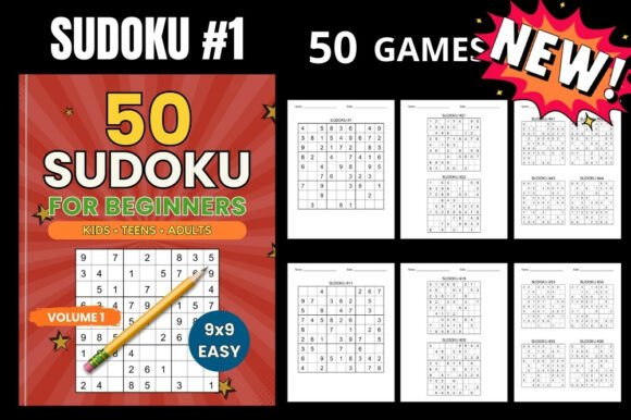50 Easy Sudoku Worksheets Vol 1 – A Smart Start for Brain Training