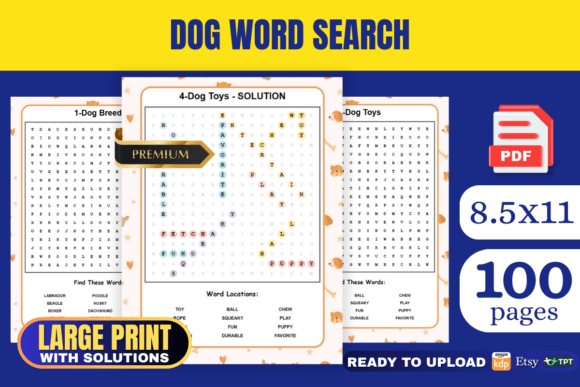 Dog Word Search Book KDP Interior: A Complete Guide to Creating a Profitable Niche Puzzle Product