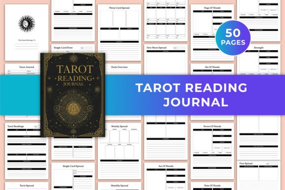 Tarot Reading Journal Canva KDP – A Modern Tool for Mindful Reflection