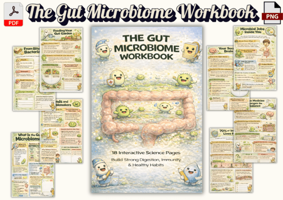 The Gut Microbiome Workbook: A Science-Backed Tool for Health Education and Wellness Literacy