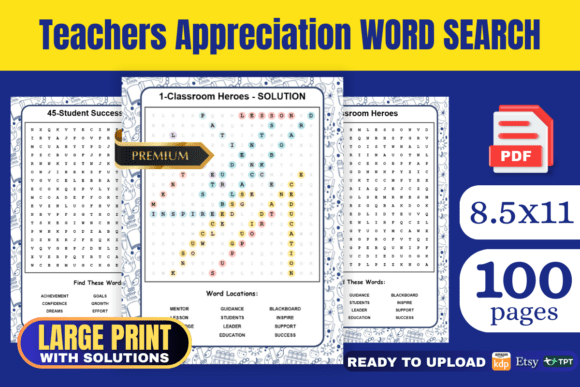 The Teachers Appreciation Word Search Book