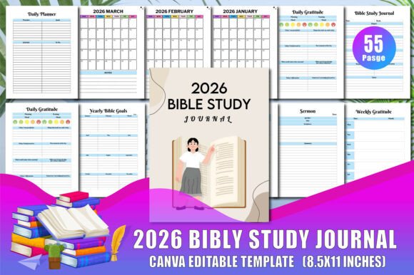 The Ultimate 2026 Bible Study Journal: Deepen Your Faith, Organize Your Year, and Grow Spiritually